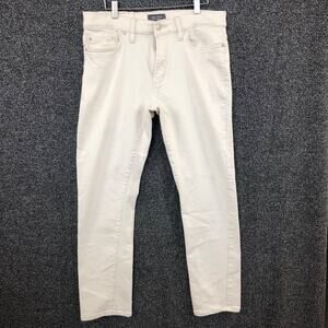 Slate‎ & Stone Men's Crosby Straight Jeans Size 33x32 White Denim